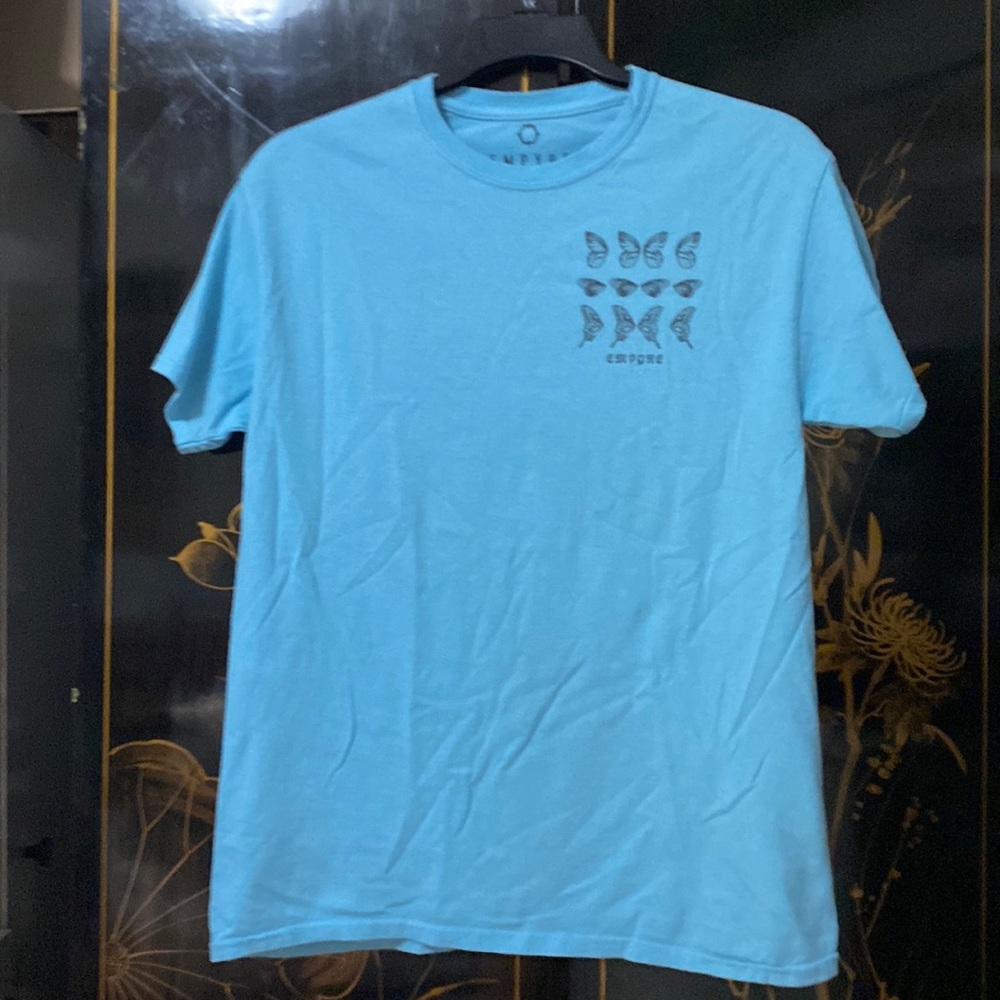 Butterfly Wings Blue Shirt